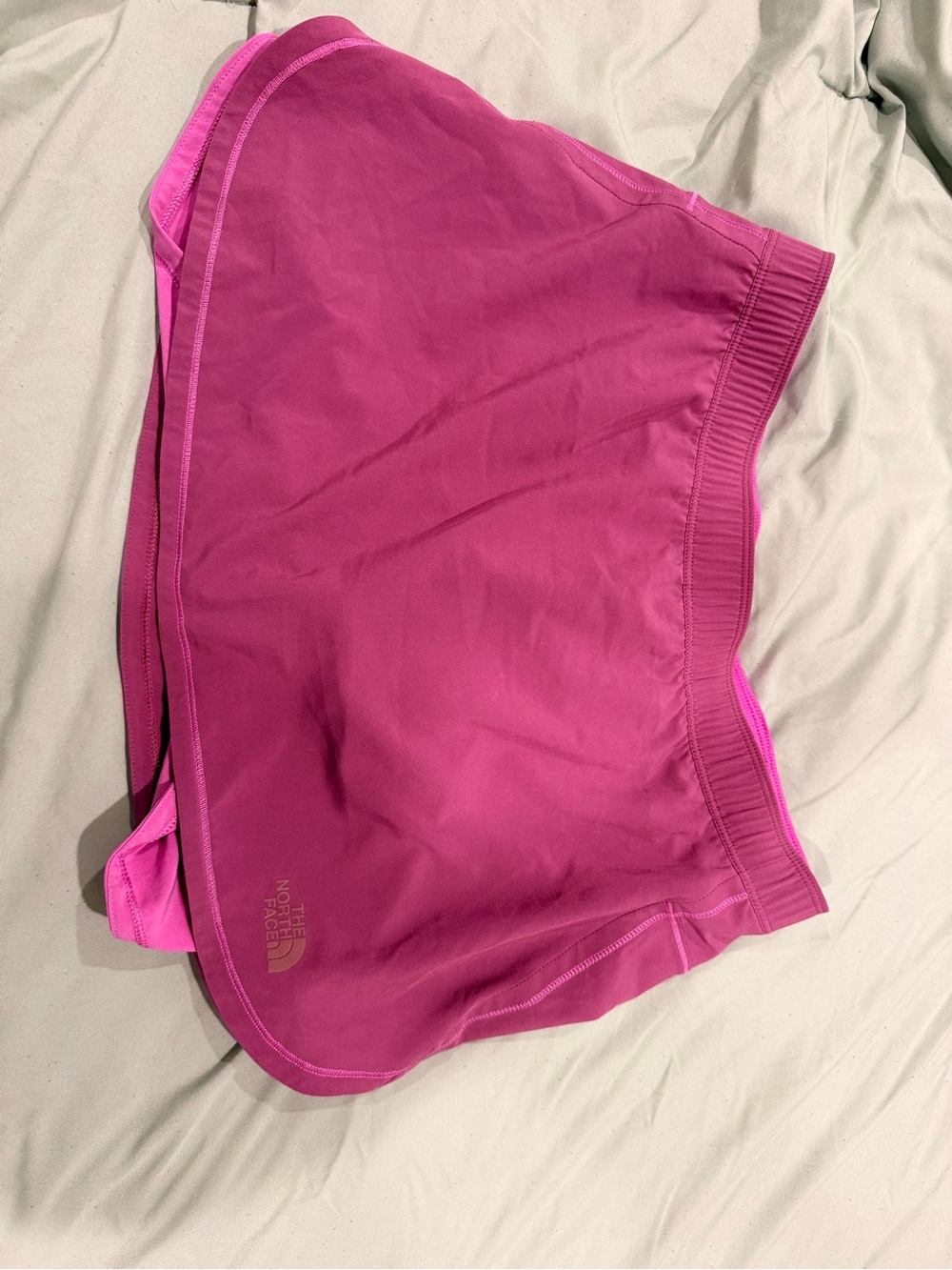 The North Face Magenta Athletic Skort with Built-In Liner